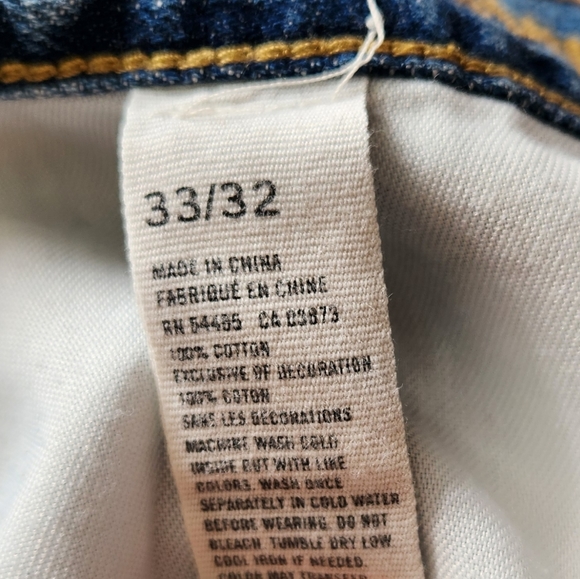 Women's American Eagle slim straight blue jeans in size 33/32 - Picture 5 of 6